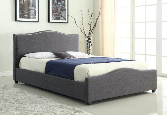 Heartlands Furniture Elle Grey Ottoman Bed