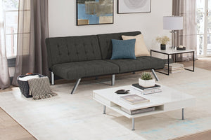 Dorel Home Emily Clic Clac Sofa Bed Grey Linen-Better Bed Company