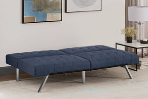 Dorel Home Emily Clic Clac Sofa Bed Navy Blue As A Bed-Better Bed Company