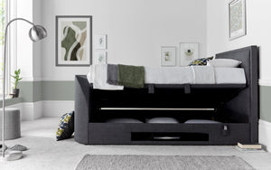 Kaydian Falstone TV Bed Slate Storage Open-Better Bed Company