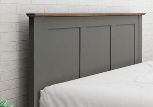 Flintshire Furniture Conway Grey Painted Oak Bed Frame