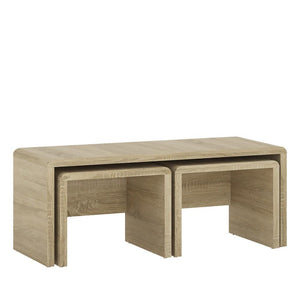 Furniture To Go 4 You Wide Nest of Tables 1+2 Sonoma Oak