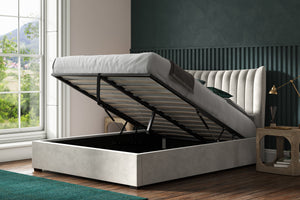 Durham Ottoman Bed Light Grey-Better Bed Company