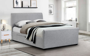 Julian Bowen Capri Grey Fabric Bed Frame