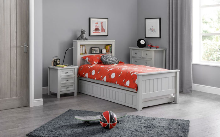 Julian Bowen Maine Bookcase Bed Grey