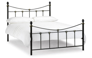 Julian Bowen Rebecca Satin Black Metal Bed Frame