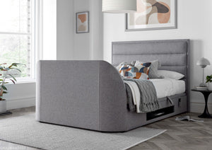 Kaydian Kirkby Marbella Grey TV Ottoman Bed-Better Bed Company