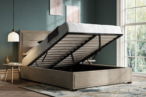 Timsbury Ottoman Bed Stone-Better Bed Company