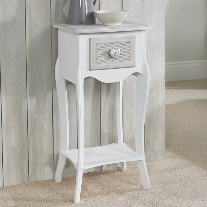 LPD Furniture Brittany 1 Door Side Table