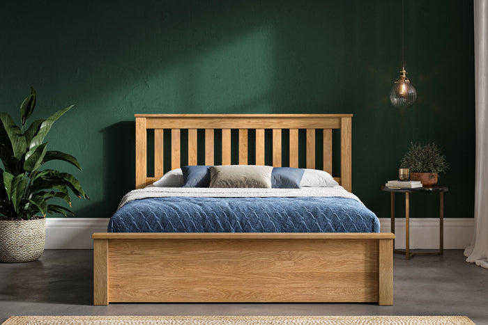 Emporia Beds Monaco Solid Oak Ottoman Bed