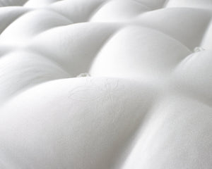 Aspire Natural Cashmere 1000 pocket Pillowtop Mattress Upholstery Close Up-Better Bed Company 