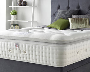 Aspire Alpaca Silk 5000 Pocket Pillowtop Mattress Front Close Up-Better Bed Company 