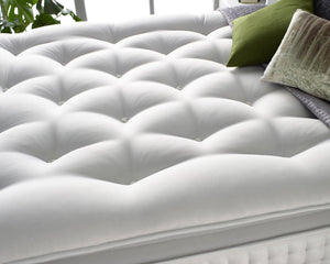 Aspire Alpaca Silk 5000 Pocket Pillowtop Mattress Upholstered Cover Close Up-Better Bed Company 