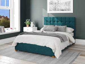 Better Cheshire Emerald Green Ottoman Bed-Better Bed Company