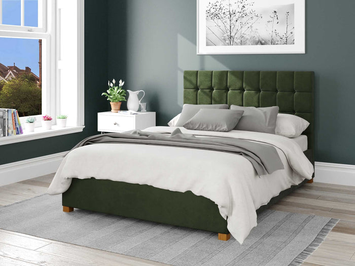 Better Cheshire Dark Green Ottoman Bed