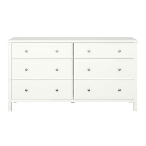Steens Tromso White 3 + 3 Wide Draw Chest Of Draws