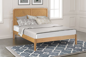 Flintshire Furniture Whelston Herringbone Oak Bed Frame Double-Better Bed Company
