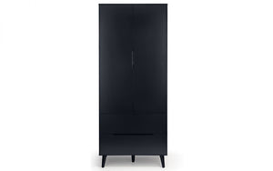 Julian Bowen Alicia 2 Door Combination Wardrobe Anthracite