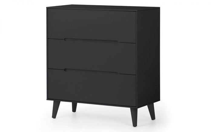 Julian Bowen Alicia 3 Drawer Chest Anthracite