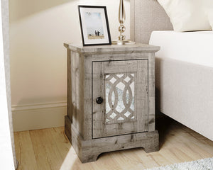 GFW Amelie 1 door Mirrored Bedside Table-Better Bed Company