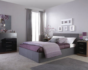 Bolton Grey Ottoman Bed-Better Bed Company 