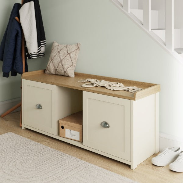 GFW Lancaster 2 Door Shoe Bench