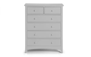 Julian Bowen Cameo 4+2 Drawer Chest Dove Grey