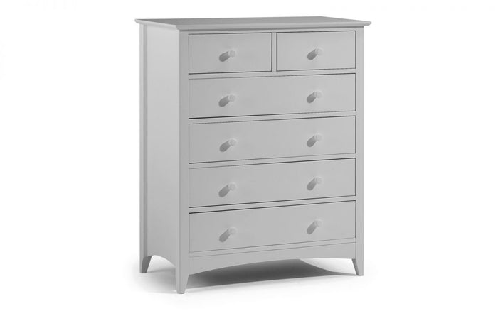 Julian Bowen Cameo 4+2 Drawer Chest Dove Grey