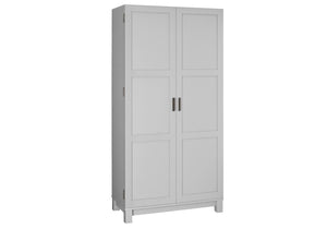 Dorel Home Carver 64” Storage Cabinet Grey-Better Bed Company