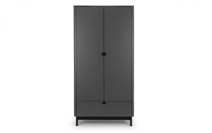 Julian Bowen Chloe 2 Door 1 Drawer Wardrobe