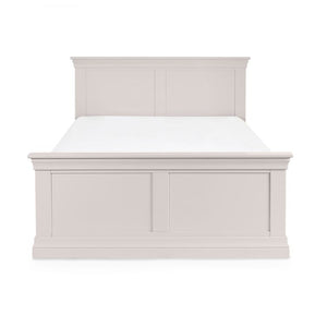 Julian Bowen Clermont Bed Frame Grey From Front-Better Bed Company