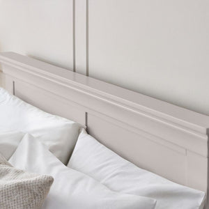 Julian Bowen Clermont Bed Frame Grey Headboard-Better Bed Company