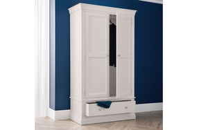 Julian Bowen Clermont 2 Door 1 Drawer Wardrobe