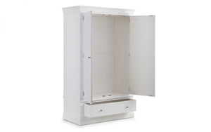 Julian Bowen Clermont 2 Door 1 Drawer Wardrobe