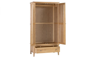 Julian Bowen Cotswold 2 Door 1 Drawer Wardrobe