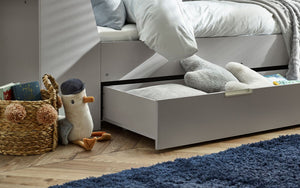 Julian Bowen Cyclone Daybed - Taupe Drawer Close Up-Better Bed Company