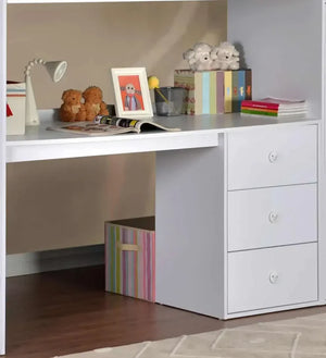 Flintshire Furniture Dakota High Sleeper White Desk -Better Bed Companylose Up