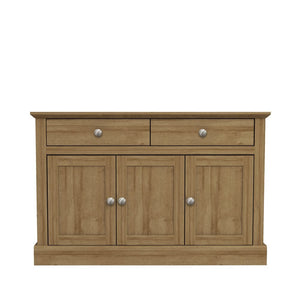 LPD Furniture Devon Oak 3 Door 2 Drawer Sideboard