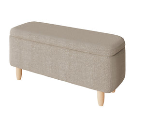 GFW Florence Boucle Ottoman Stone From Side-Better Bed  Company