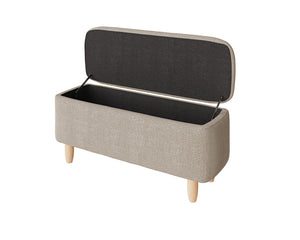 GFW Florence Boucle Ottoman Stone Open-Better Bed  Company