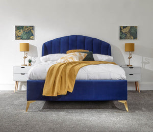 GFW Pettine End Lift Ottoman Bed Blue-Better Bed Company