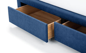 Julian Bowen Fullerton 4 Drawer Blue Bed Drawer Detail-Better Bed Company 