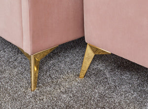 GFW Pettine Ottoman Storage Bench Pink Leg Detail-Better Bed Company 