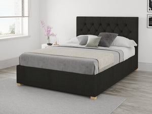 Better Finchen Dark Charcoal Ottoman Bed