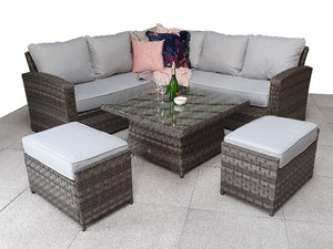 Signature Weave Grace Corner Dining Set with Lift Table