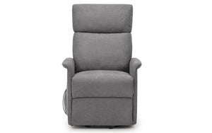 Julian Bowen Helena Rise And Recliner Charcoal Fabric From Front-Better Bed Company 