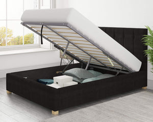 Better Bromley Black Ottoman Bed
