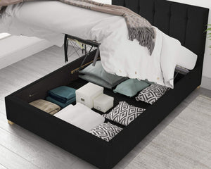 Better Bromley Black Ottoman Bed