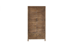 Julian Bowen Heritage 2 Door Wardrobe From Front-Better Bed Company