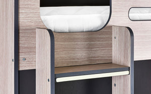 Julian Bowen Hercules Highsleeper - Woodgrain & Anthracite